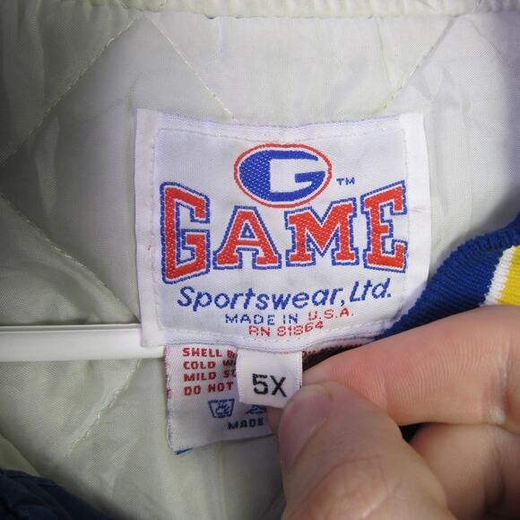 Vintage Teamsters 1164 Jacket Mens 5XL Game Sportswear Satin Union Patch 90s - Picture 6 of 14